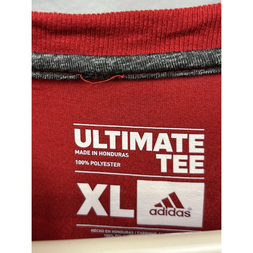Louisville Cardinals Shirt Mens XL Red Football Showtime‎ Climalite Adidas Tee